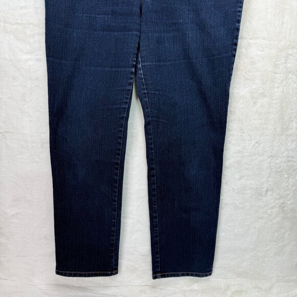 Gloria Vanderbilt Amanda Womens Size 12 Tapered Leg Dark Wash Denim Jeans - Picture 10 of 11